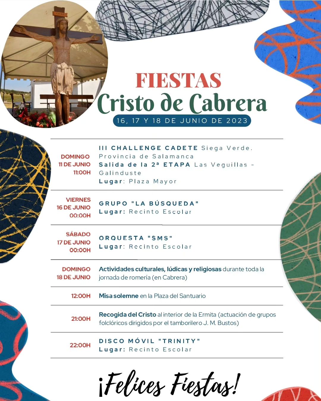 Fiestas del Cristo de Cabrera 2023 Las Veguillas